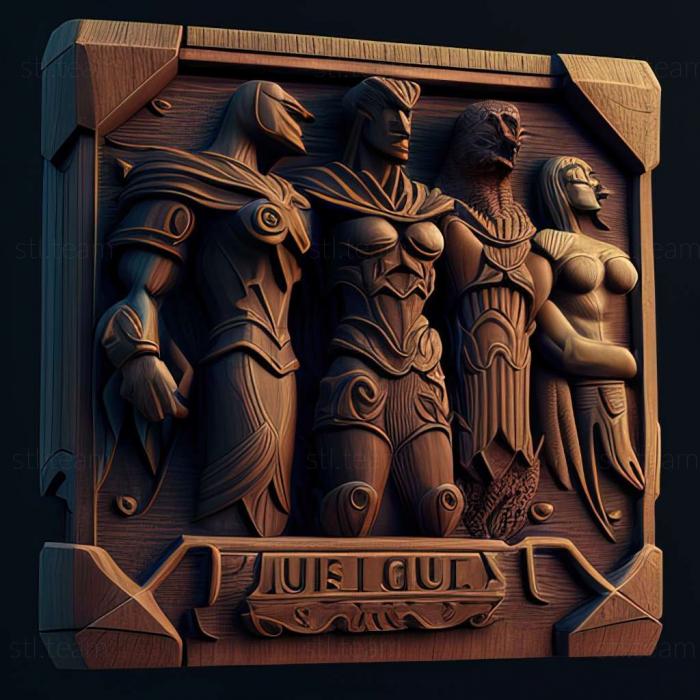 3D model JUSTICE MONSTERS FIVE game (STL)